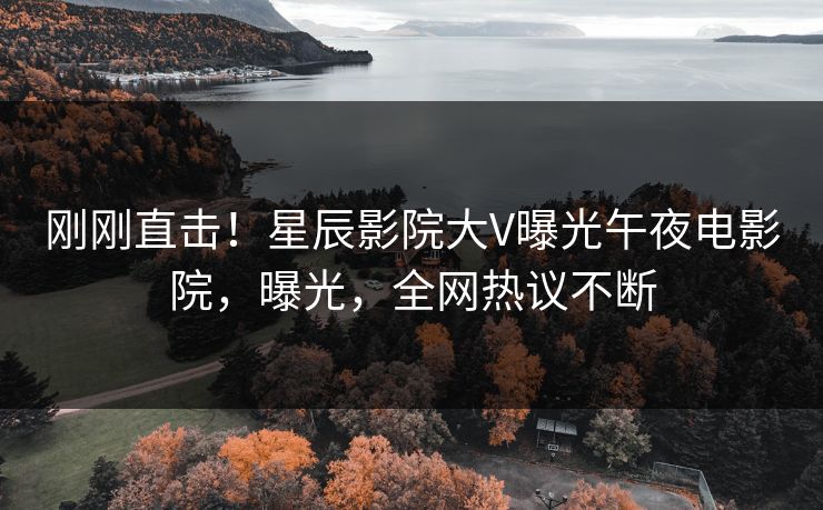 刚刚直击!星辰影院大V曝光午夜电影院,曝光,全网热议不断
